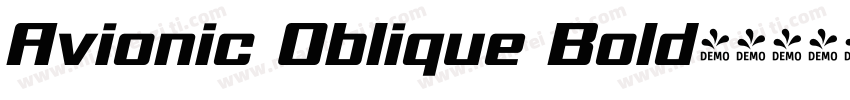 Avionic Oblique Bold字体转换